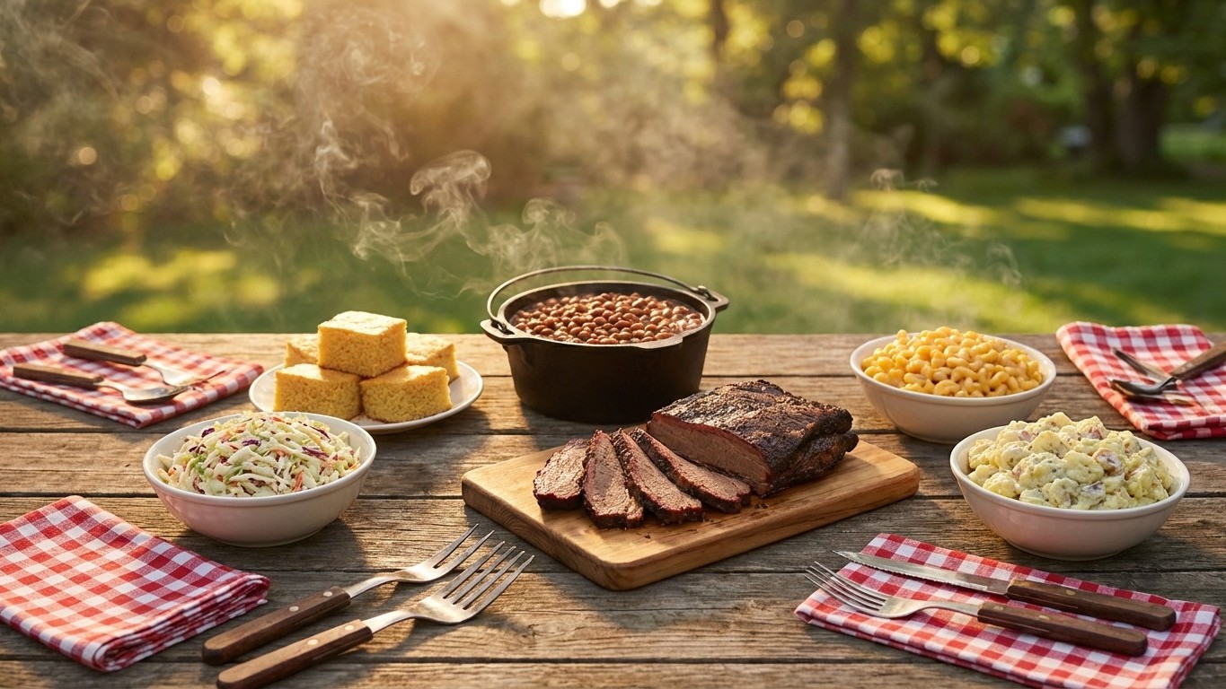 Accompagnements barbecue américain : les sides incontournables du BBQ USA