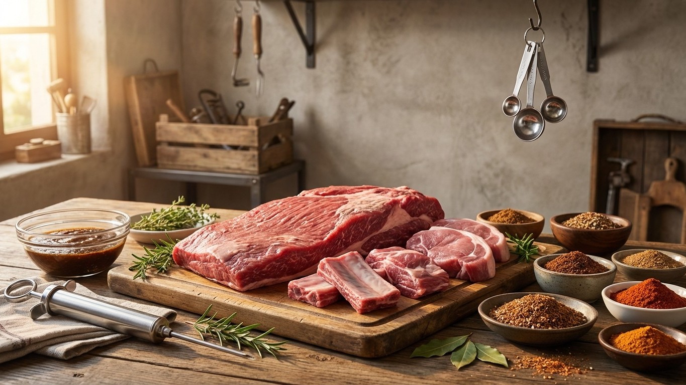 Préparer une viande pour le fumoir : rub, marinade, saumure, injection et repos