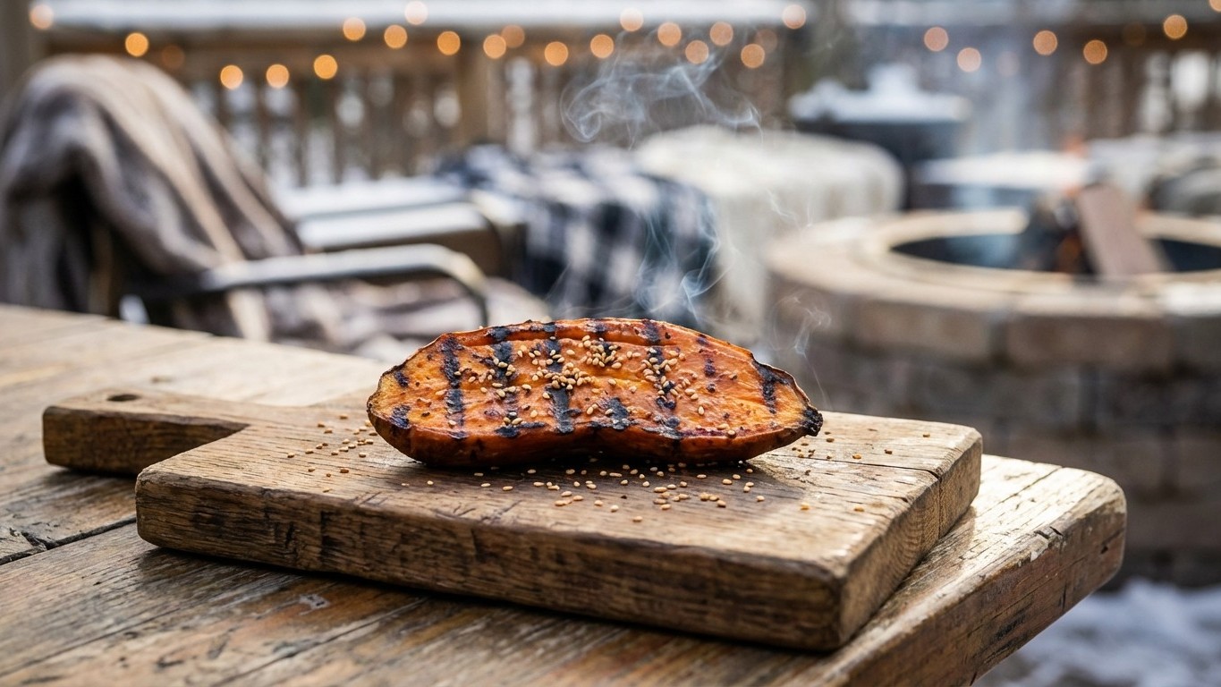 Recettes japonaises au barbecue : comment sublimer la patate douce grillée cet hiver