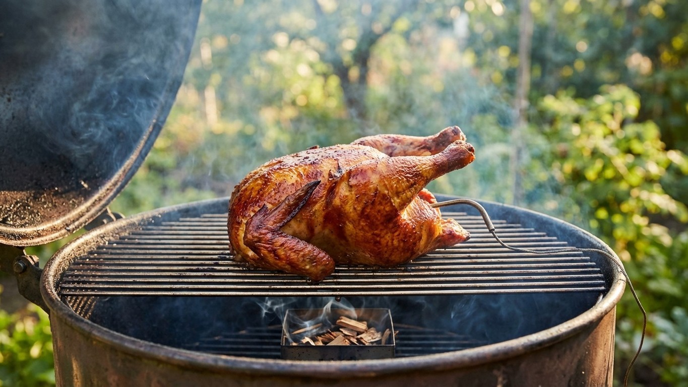Smoked chicken : recette de poulet fumé façon barbecue américain