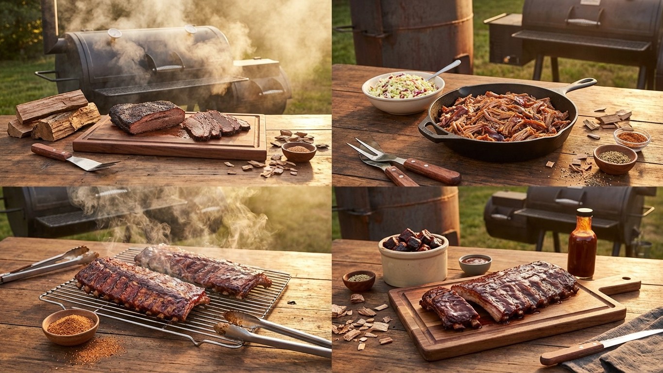Les 4 grands styles régionaux du barbecue américain : Texas, Carolina, Memphis et Kansas City