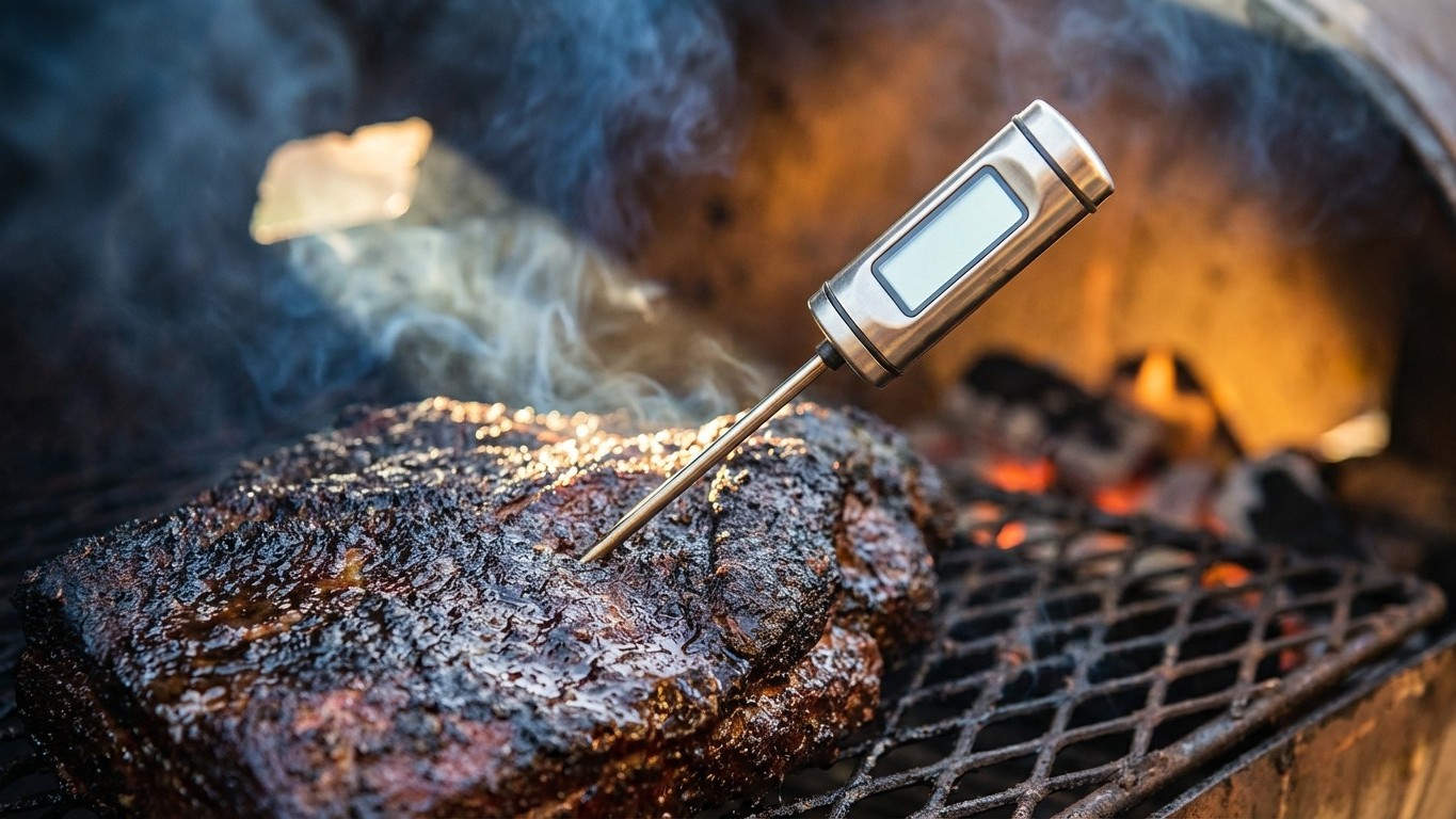 Thermomètre à sonde : l’accessoire indispensable pour la viande fumée