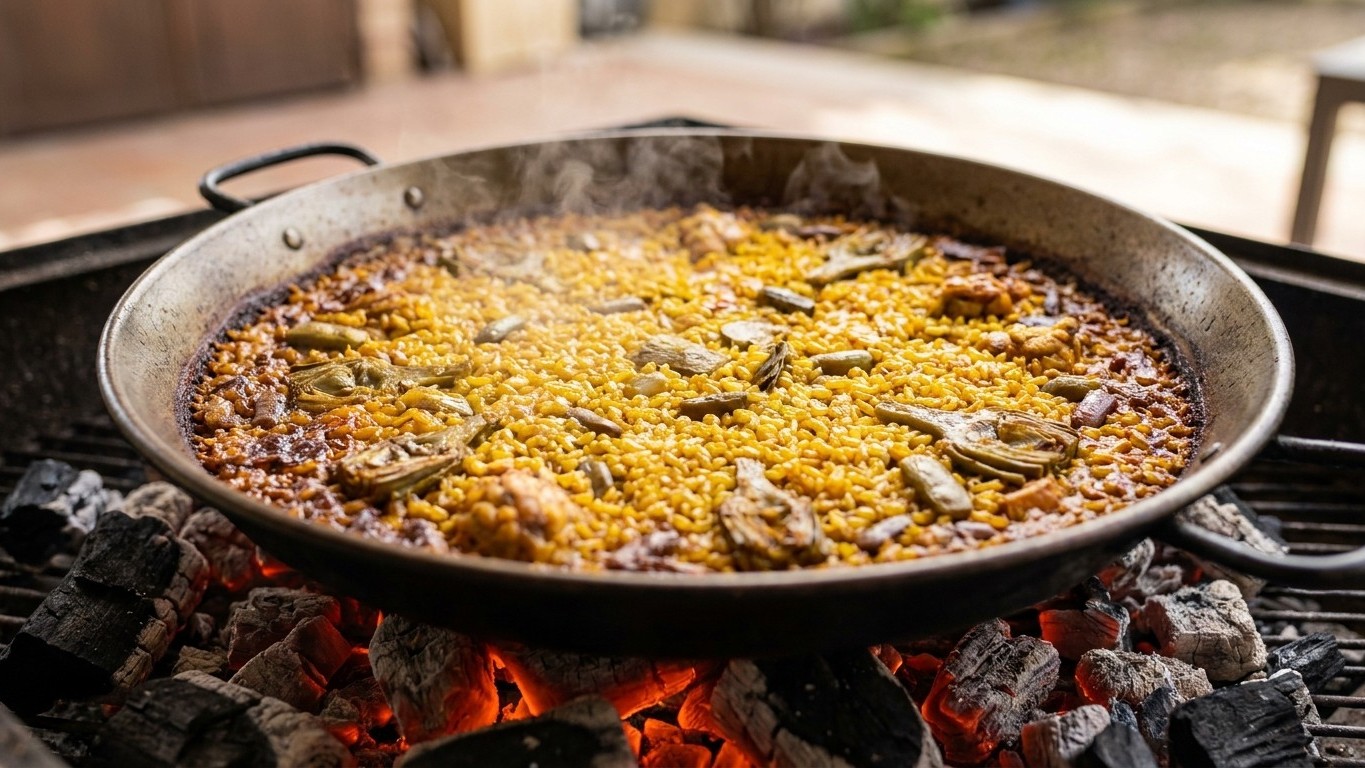 Mon voisin espagnol a vu ma paella sur le barbecue et m'a dit : « ici, personne ne la fait aussi bien »