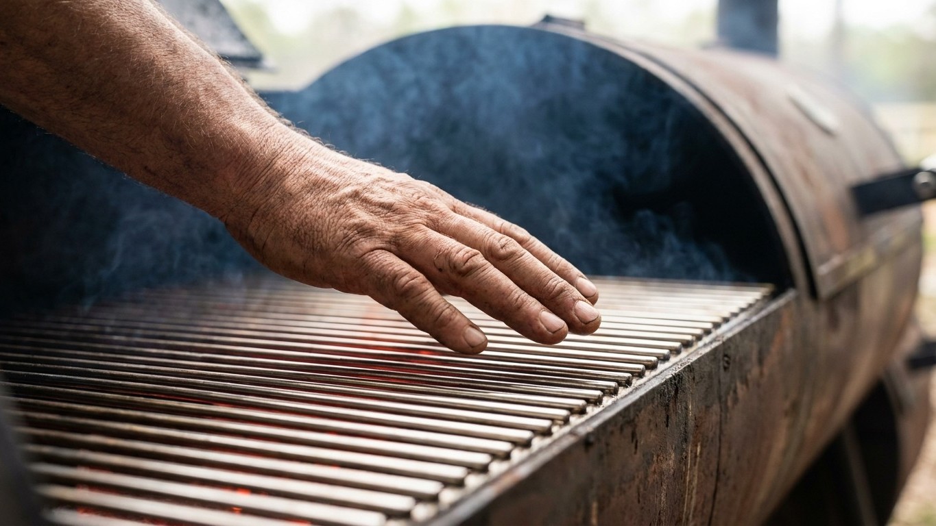 Regardez un pitmaster juste avant qu'il enfourne : ce geste de 3 secondes que les grilleurs du dimanche n'ont jamais remarqué