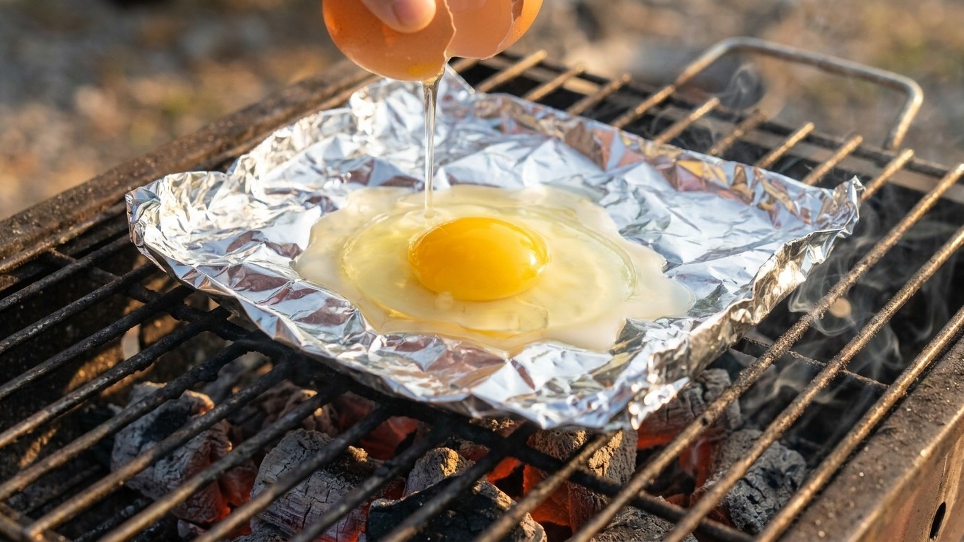 « Arrête de le faire revenir à la poêle » : depuis que je casse l'œuf directement sur la grille du barbecue, je ne le cuis...