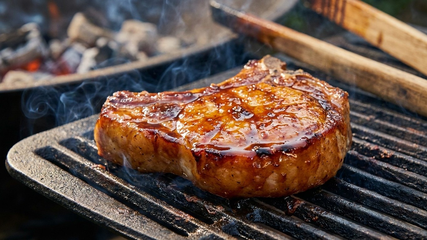Je badigeonnais ma viande au miel avant de la poser sur la grille : quand j'ai goûté la croûte noire, j'ai compris d'où ve...