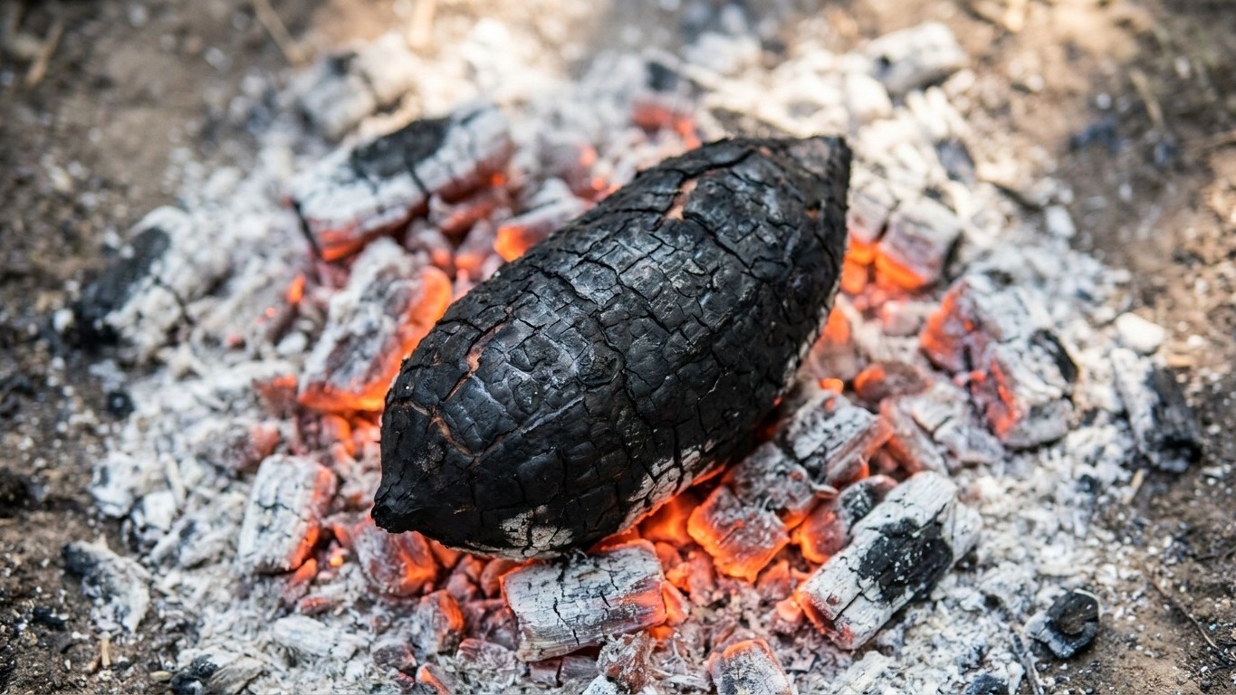 Je coupais ma patate douce en rondelles avant chaque barbecue : le jour où je l'ai posée entière sur les braises, j'ai com...