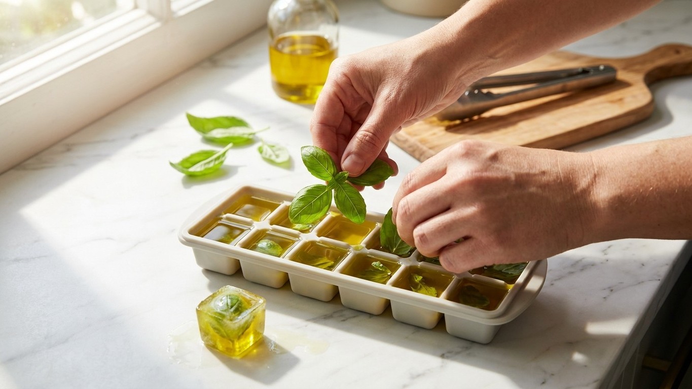 Je jetais mes restes de basilic après chaque barbecue : le jour où j'ai ouvert mon congélateur en janvier, j'ai compris to...