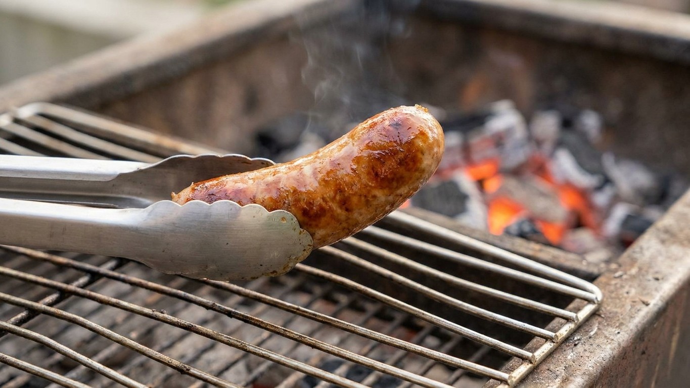 « Ne plante jamais ta fourchette avant la grille » : depuis qu'un boucher m'a montré ce geste, mes saucisses ne noircissen...