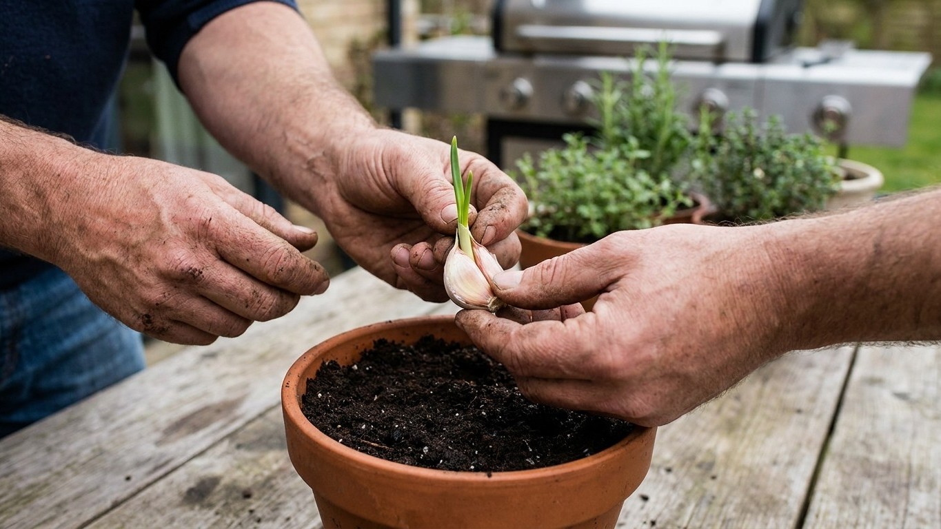 « Plante la tige verte dedans avant les braises » : ce vieux grilladin récupère le germe d'ail que vous jetez tous