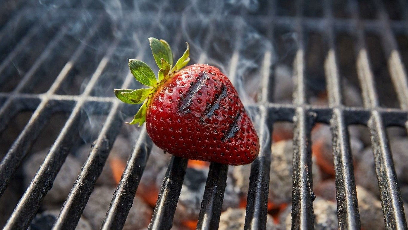 « Pose-les entières sur les braises » : un maraîcher a mis ses fraises directement sur la grille du barbecue en juin et ce...