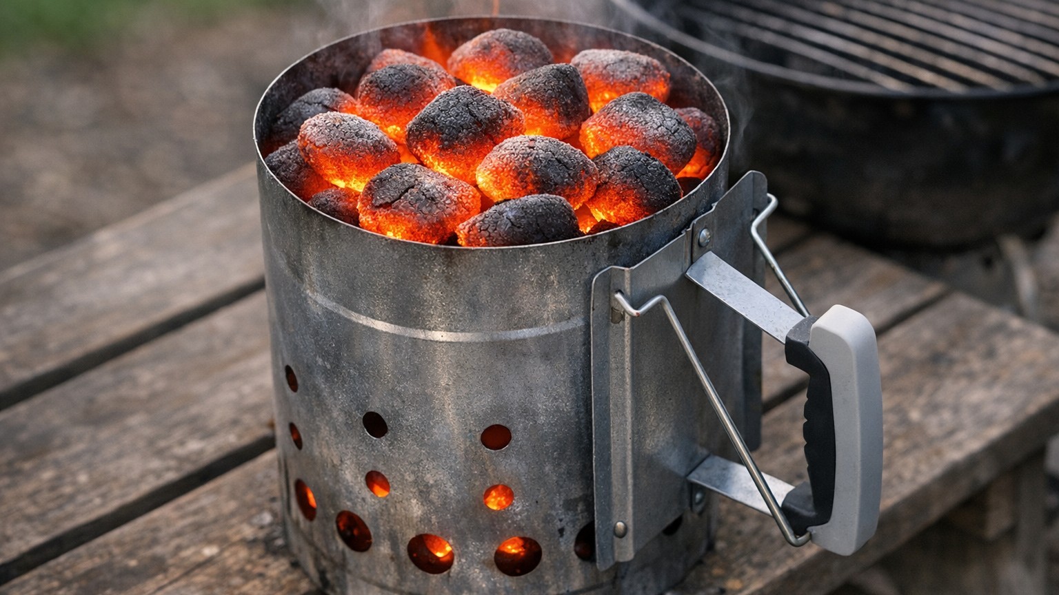 J'arrosais mon charbon d'allume-feu liquide à chaque barbecue : le jour où un voisin m'a montré sa cheminée d'allumage, j'...