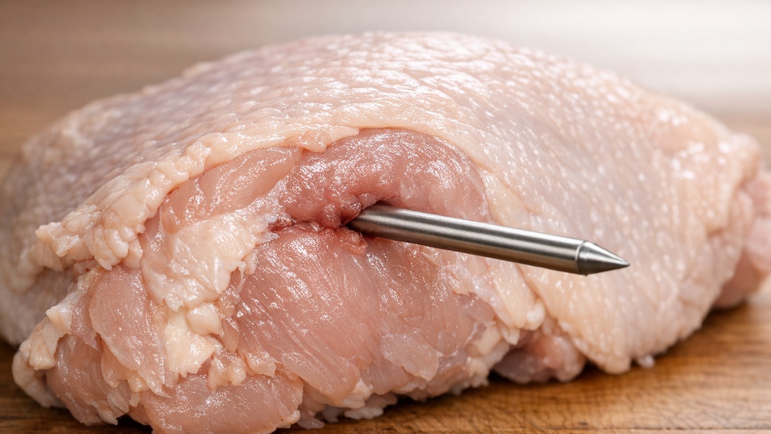 Je plantais mon thermomètre dans la cuisse de poulet contre l'os : le jour où mes invités sont tombés malades, j'ai compri...