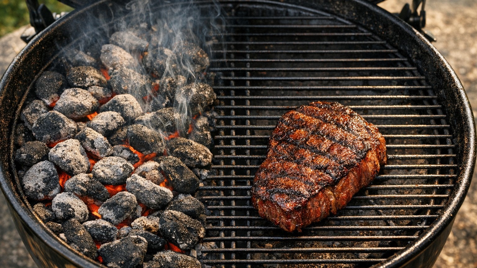Je répartissais mon charbon sur toute la surface du barbecue depuis toujours : le jour où j'ai tout déplacé d'un seul côté...
