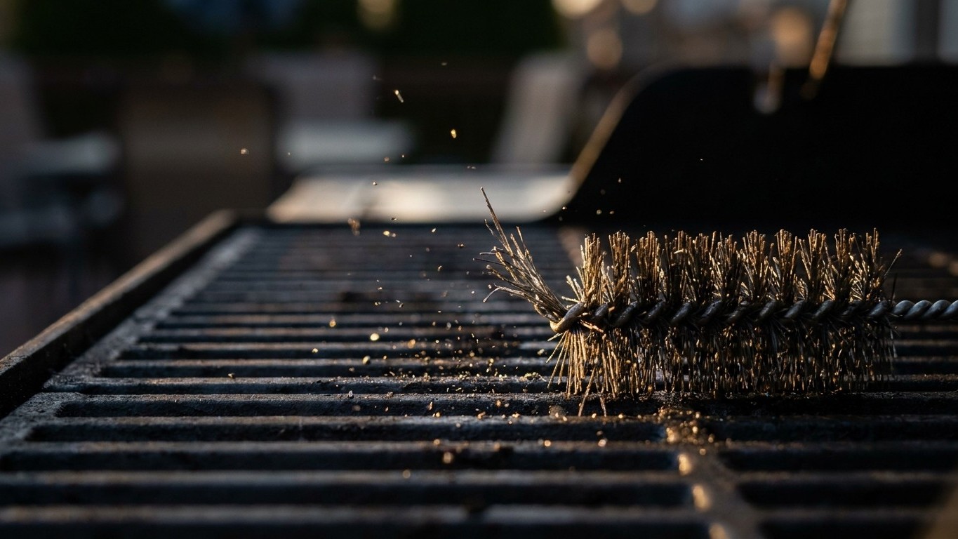 C'est fini pour la brosse métallique du barbecue : ce que ses poils d'acier laissent sur la grille finit exactement là où ...