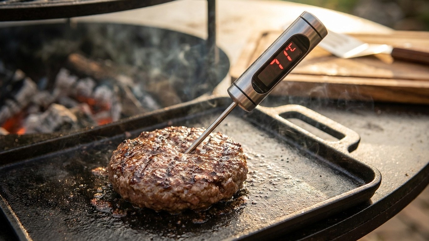 Fini le burger servi rosé comme un steak : voici la température exacte qui neutralise ce que le hachage cache à cœur