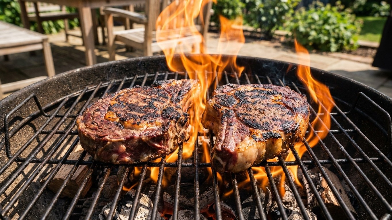 J'ai posé mes steaks dès les premières flammes pour ne pas faire attendre mes invités : quand j'ai vu ce qui recouvrait la...