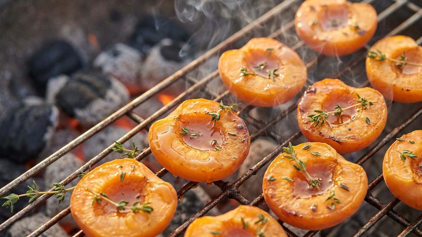 « Je ne fais plus que ça les soirs de canicule » : ces abricots grillés au miel et au thym font l’unanimité sans allumer l...