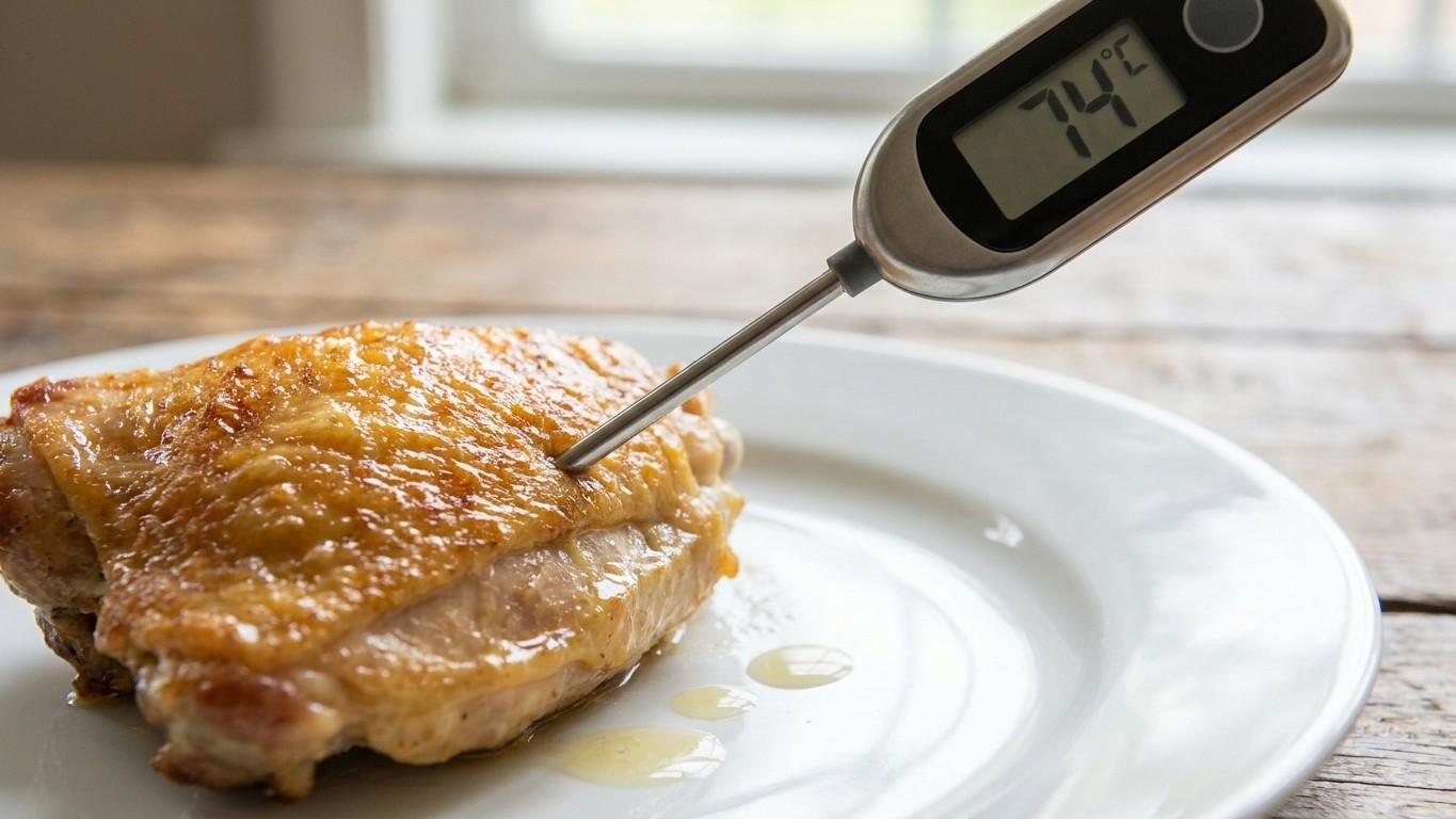 « Je pensais que le jus clair suffisait » : pourquoi seuls 74 °C à cœur neutralisent vraiment salmonelles et campylobacter...