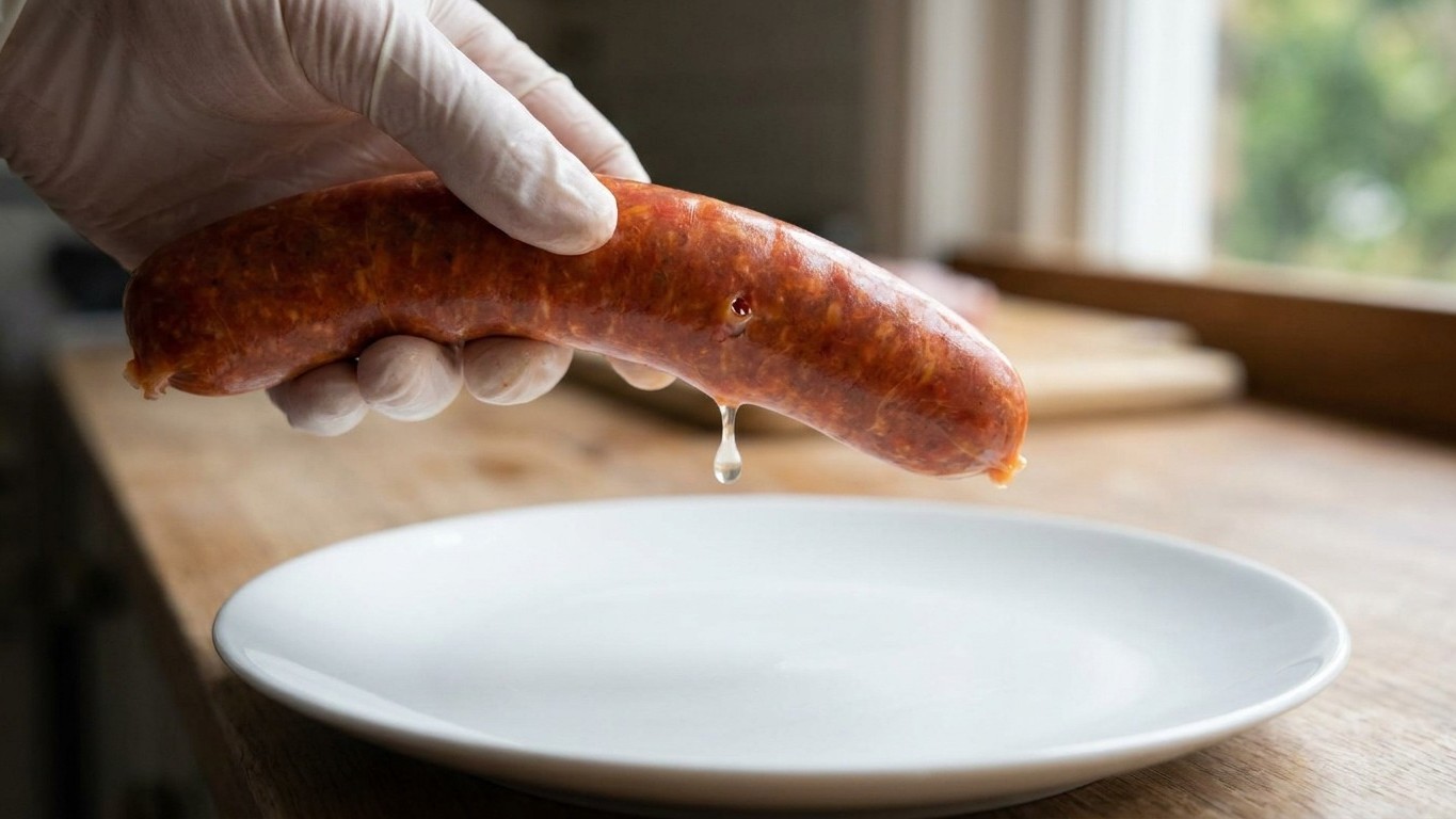 Je piquais mes merguez à la fourchette avant de les retourner : un boucher m'a montré ce qui s'échappait par chaque trou d...