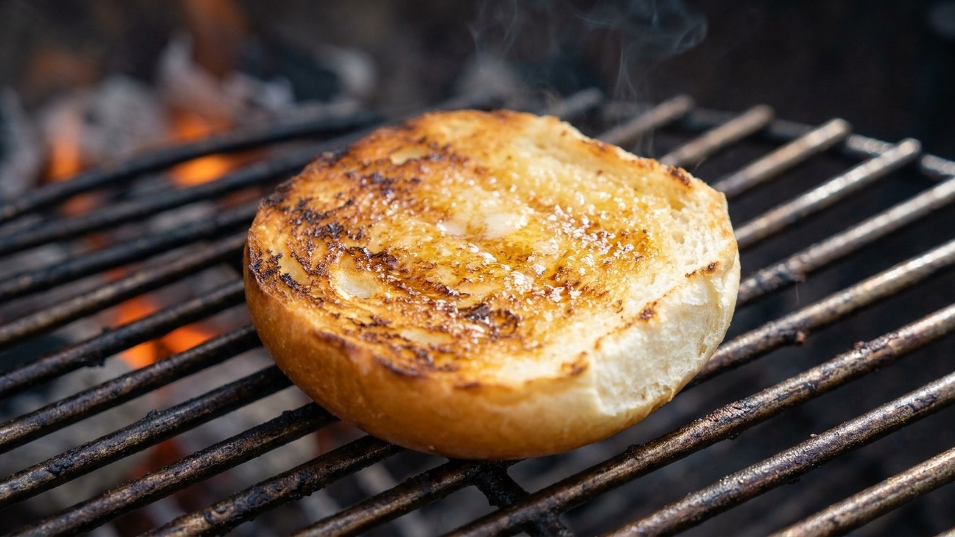Je posais mes buns face intérieure sur la grille juste pour les réchauffer : le jour où j'ai comparé avec un pain non toas...