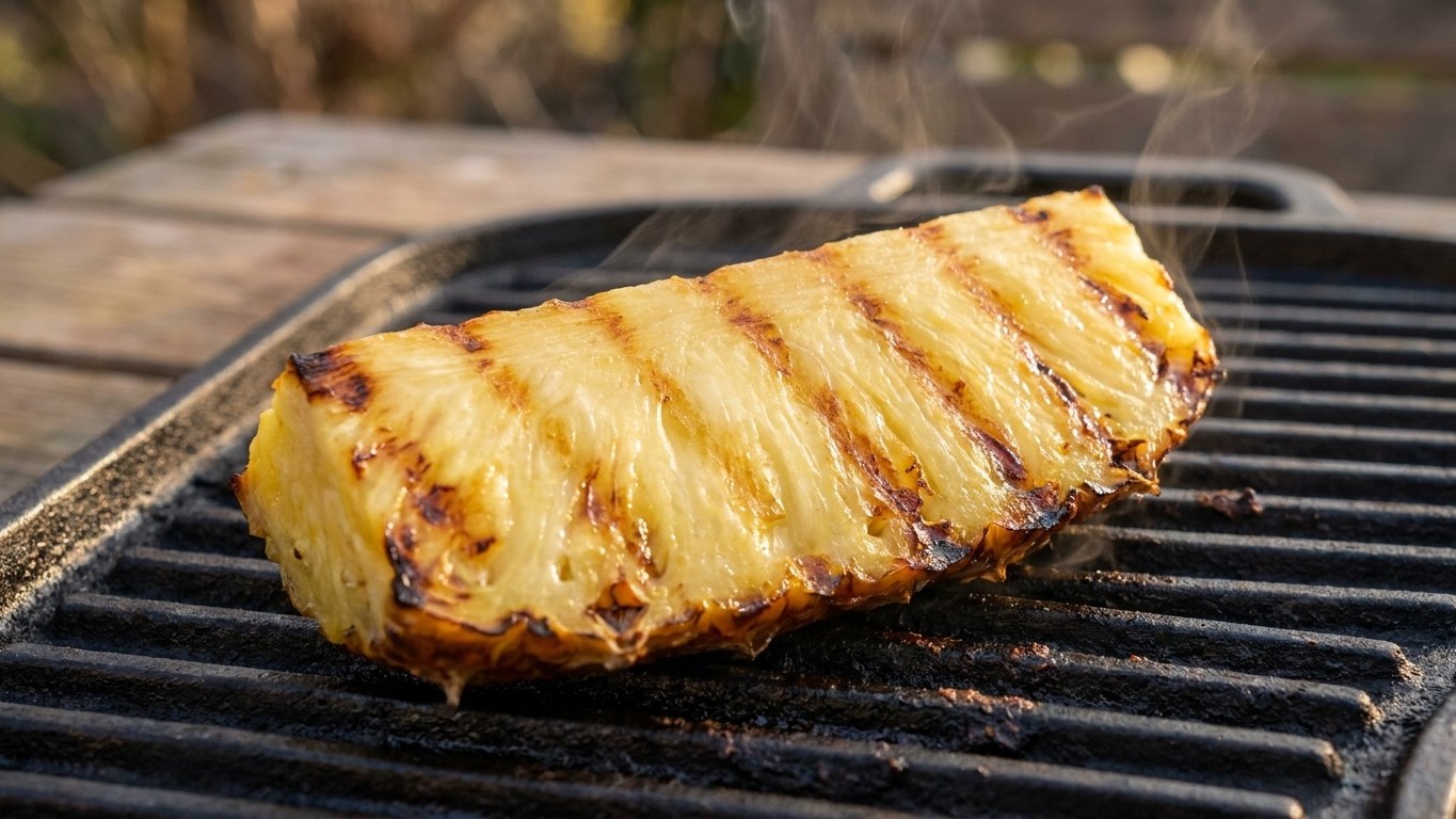 Je servais toujours des glaces industrielles après le barbecue : le jour où j'ai posé des tranches épaisses d'ananas sur l...
