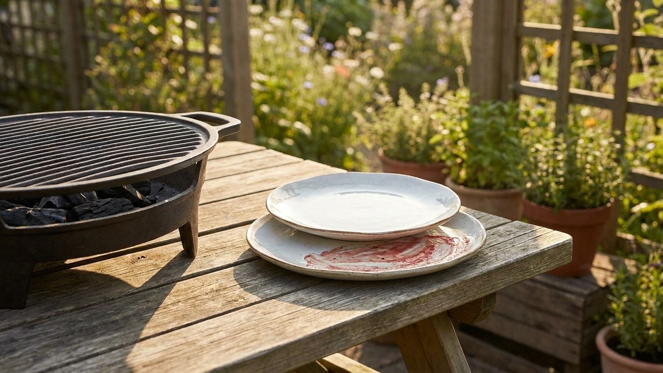 Mon père exigeait toujours un plat propre pour sortir la viande du barbecue : j'ai ri pendant des années avant de comprend...