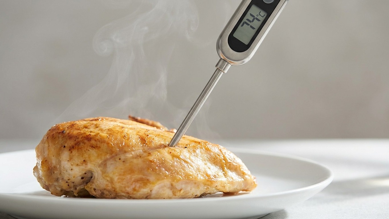 On s'obstine tous à juger un poulet cuit à sa peau bien dorée : ce qui reste rosé près de l'os abrite pourtant une bactéri...
