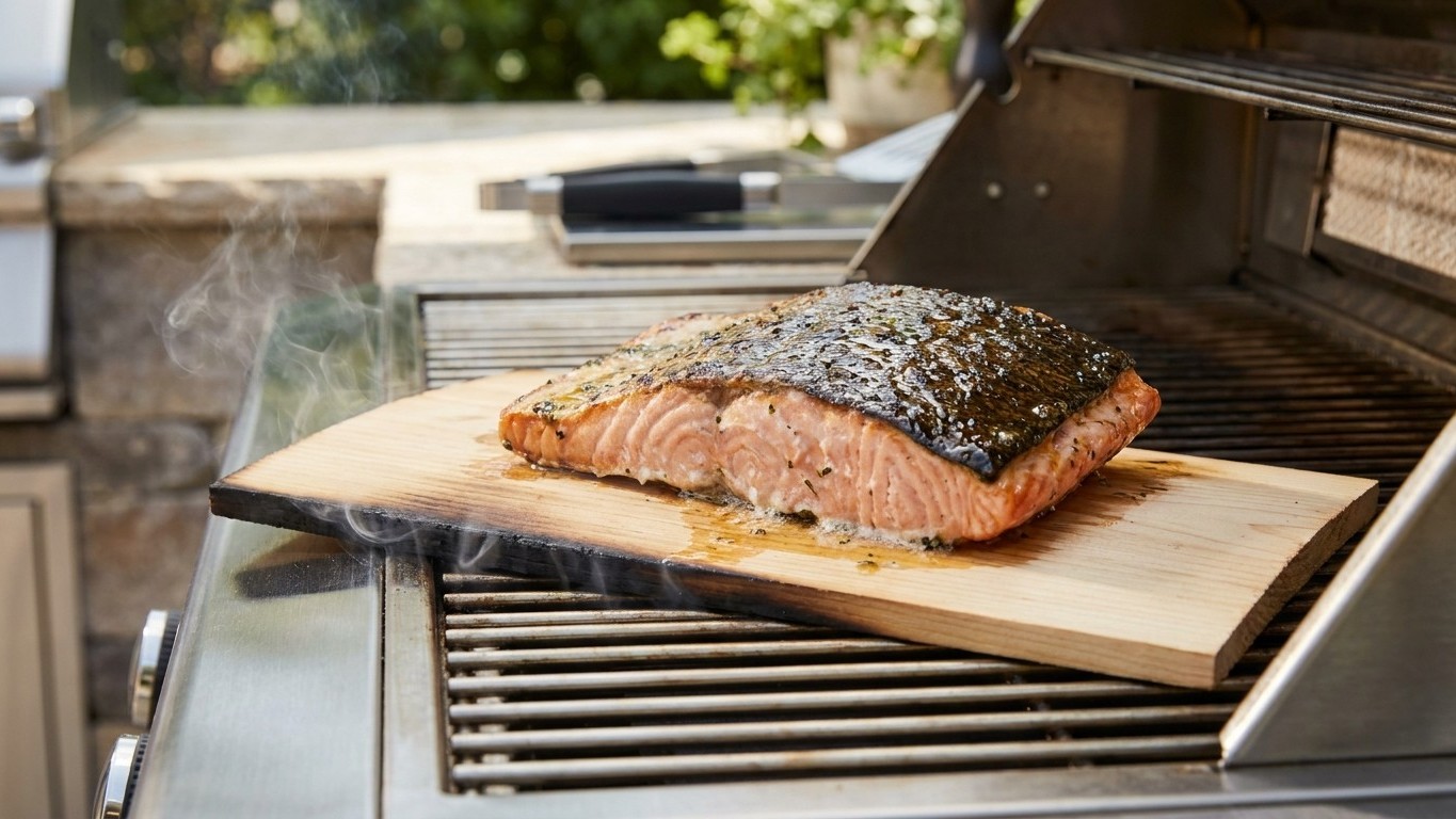 Tout le monde pose le saumon directement sur la grille du barbecue : au Canada, c'est la première chose qu'on évite