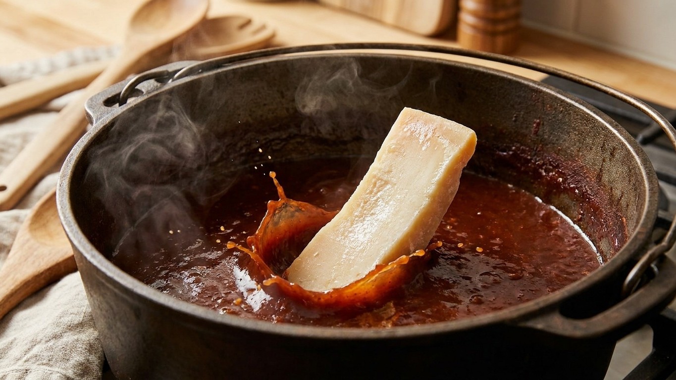 J'ai jeté une croûte de parmesan congelée dans ma sauce barbecue juste pour vider mon tiroir : mes invités ont reposé leur...