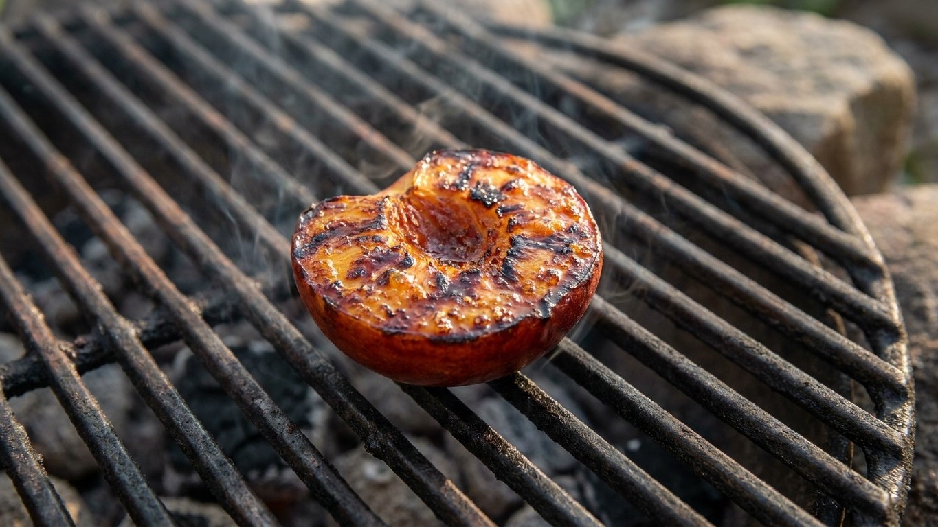 J'ai posé mes nectarines face contre la grille juste pour tester : mes invités ont cru que j'avais passé l'après-midi deva...