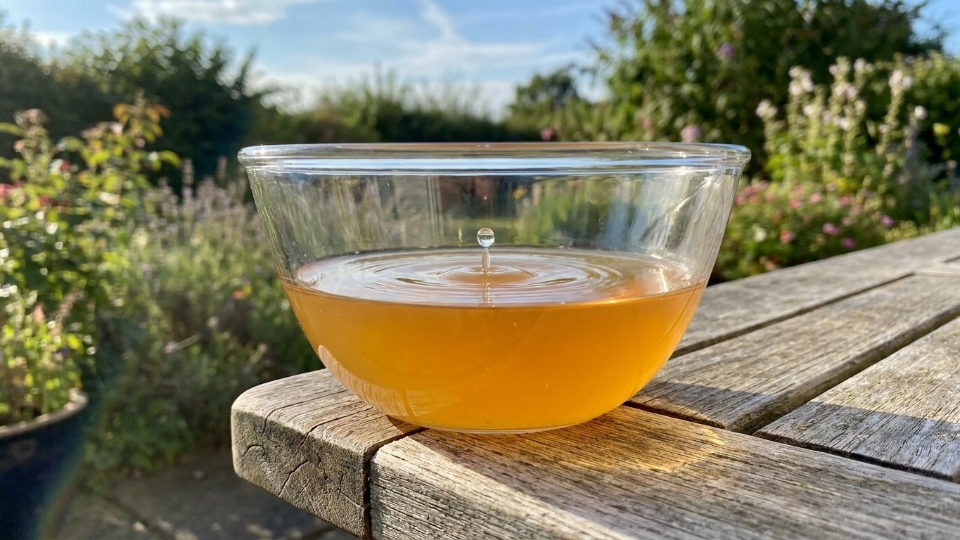 J'ai posé un bol de vinaigre de cidre au bout de la table juste pour tester : depuis, les mouches ne tournent plus du tout...