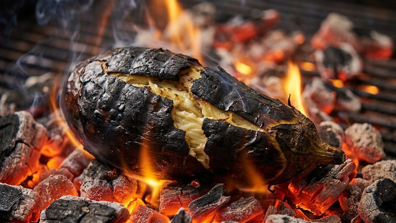 Je coupais mes aubergines en deux avant de les griller depuis des années : un cuisinier catalan m’a montré ce que je laiss...