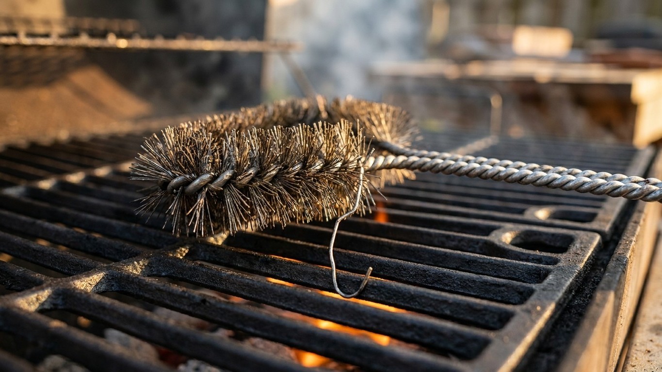 Je frottais ma grille brûlante à la brosse métallique après chaque barbecue : un urgentiste m'a montré ce qu'il retire des...