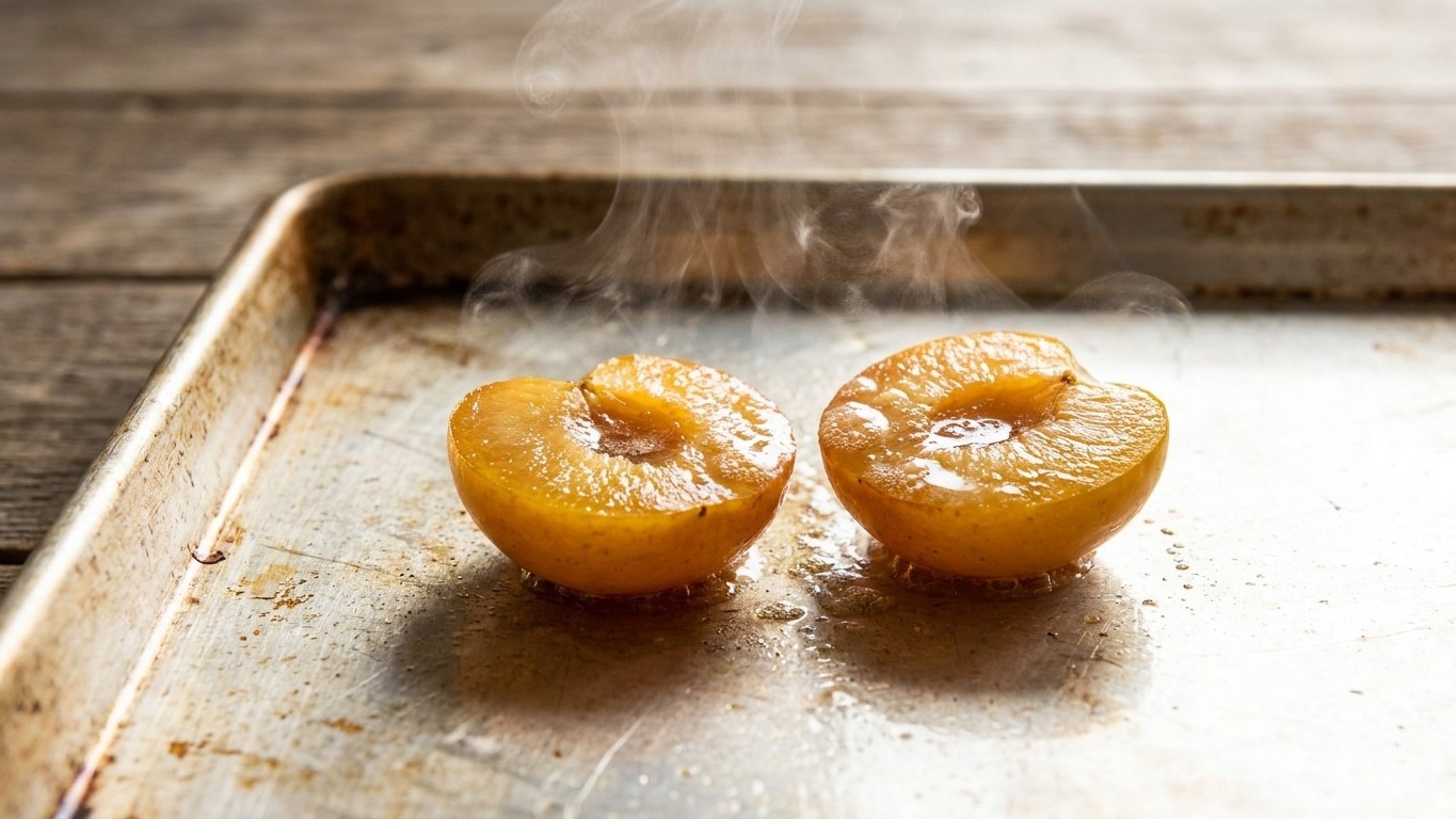 Je versais mes mirabelles crues directement dans l'appareil à clafoutis : le jour où je les ai posées sur la tôle brûlante...