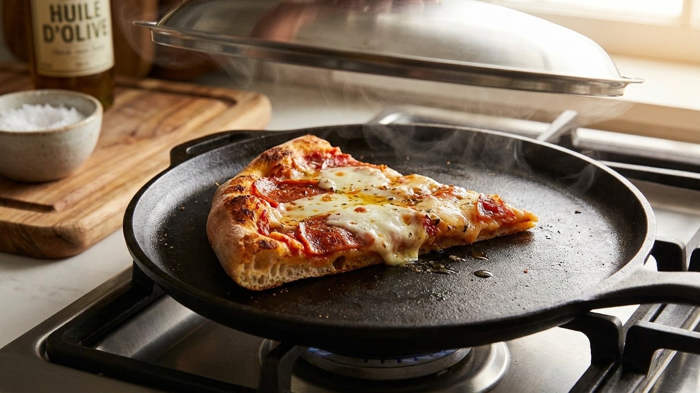 On s'obstine tous à repasser la pizza de la veille au micro-ondes, alors que ce geste avec les braises d'un seul côté lui ...