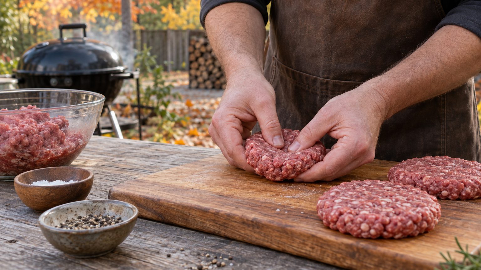 Burger qui gonfle au milieu à la cuisson : pourquoi il se bombe et le geste du boucher pour le garder plat