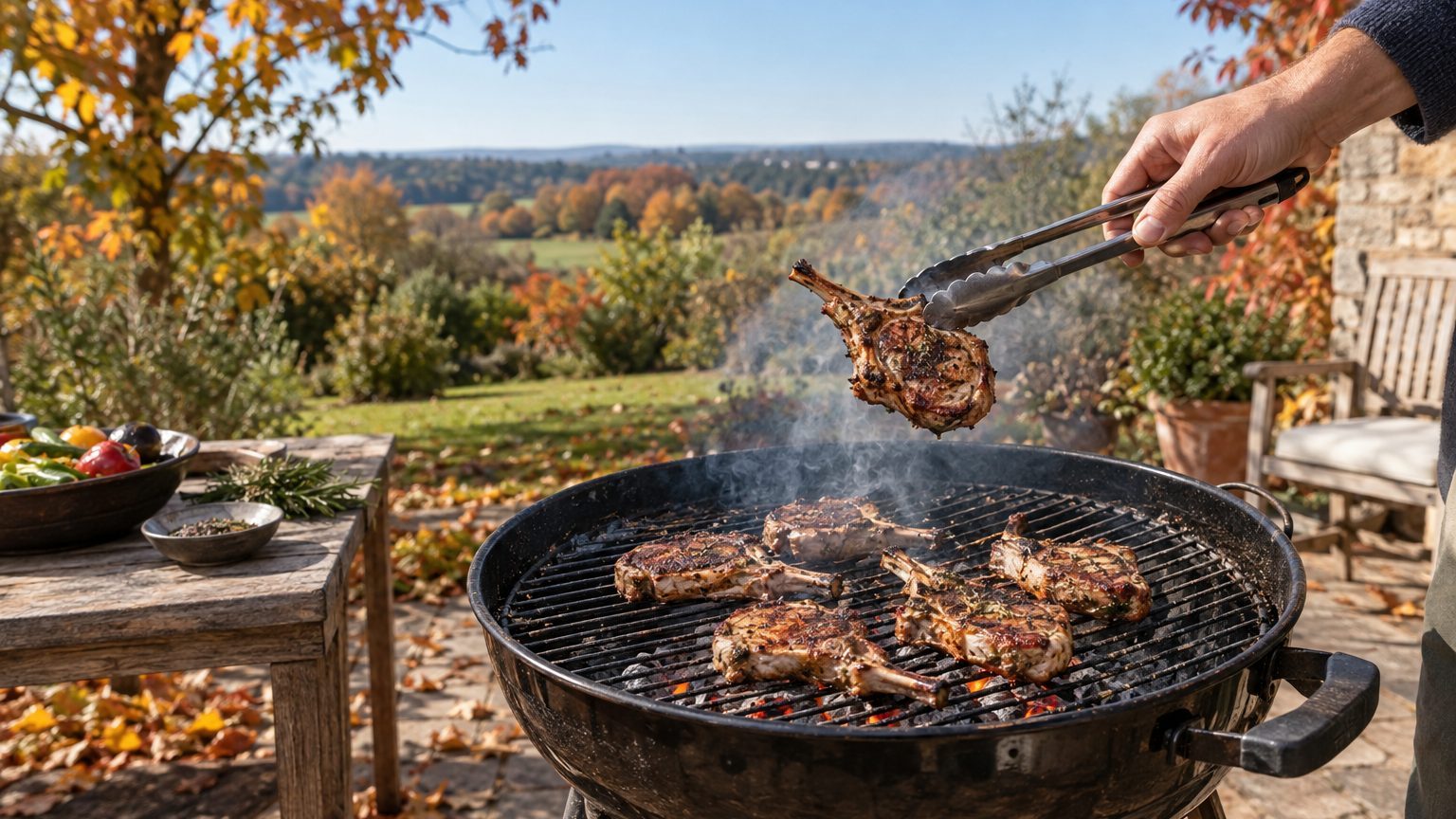 Côtes d'agneau au barbecue : temps de cuisson selon l'épaisseur et températures à cœur